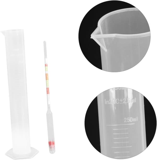 2 sæt alkoholhydrometer skala hydrometer til bryg og vin til hjemmebryg alkohol og vin til hjemmet