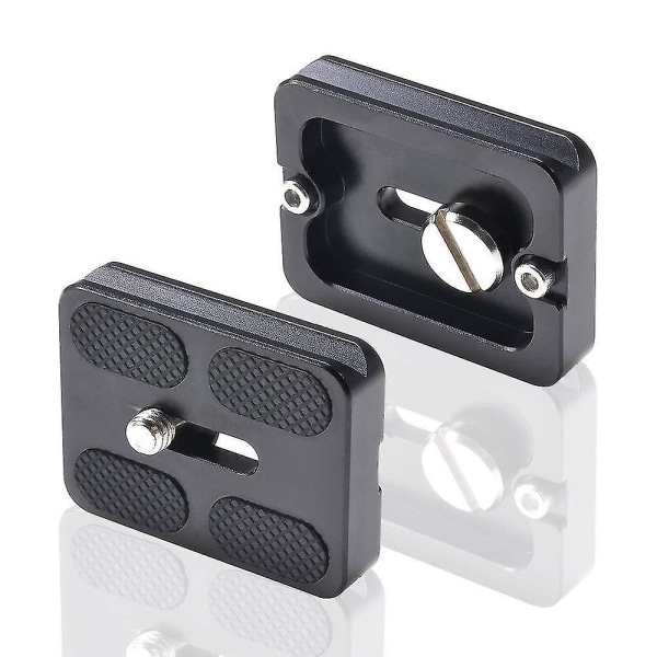 Snabbkopplingsplatta i aluminiumlegering Snabbkopplingsplatteadapter 1 set - svart)