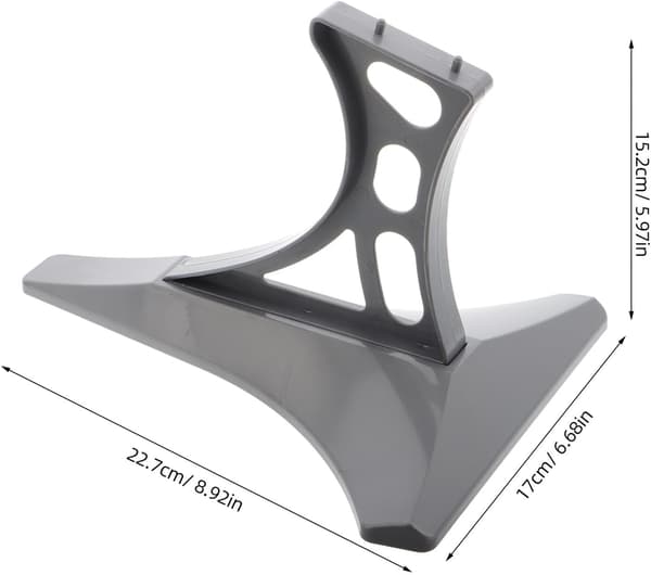 Model Airplane Showcase Stand med Stabil Støtte, Universal Plast Flymodel Display Rack