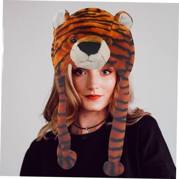 Bedårande dekorativ tigerhatt för bekväm elastisk accessoar