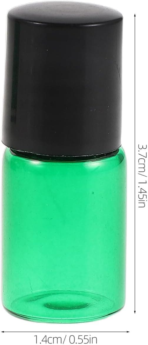 15 st eteriska oljeflaskor i glas, påfyllningsbara roll-on-flaskor för aromaterapi, hudvård och resor