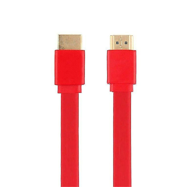 Platt HDMI-kabel för hög hastighet, 3D, DVD, HDTV, 1,5 m
