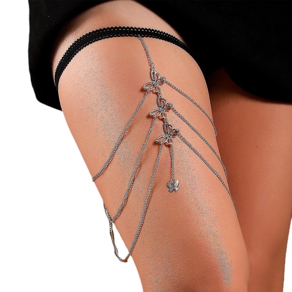 Summer Multi Layer Thigh Chain Summer Beach Party Bikini Leg Chain For Women