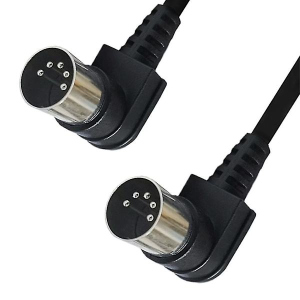 1m 1,5m 3 meter 5-polet Midi Kabel Han-til-Han Kabelledning Din Stikkontakt 1m 1m