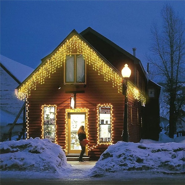 LED-jääpuikkovalot 3m 256 LED-tähtivalot aurinkovoimalla verhokkaat