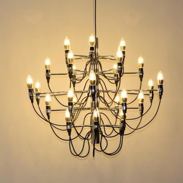 Ecolight™ 30-lampig 85 cm ljuskronalikes metall