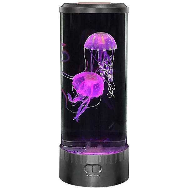 Medusa Lava Lampe med 16 Farveskiftende Lys - Medusa Akvarium Lampe