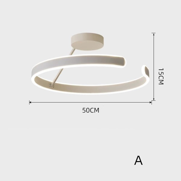 LED Pendellys 50cm 1-lys Ring Circle Design Dimbar