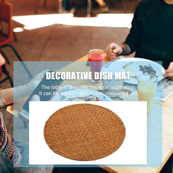 Varmeisolasjon Bordmatte Lett Design Vevd Dekkebrikke for Spisebordbruk i Restaurant