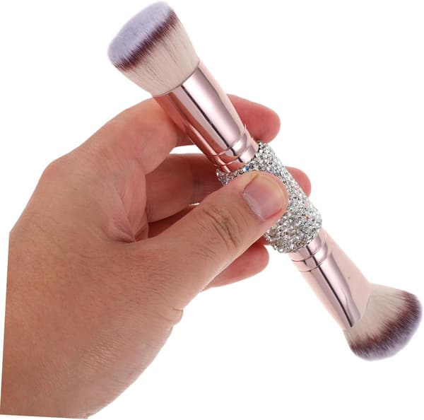 Makeupbørster Dobbeltsidet børste til flydende foundation Foundation Blush Bløde børster f