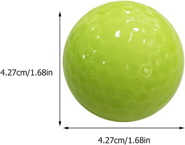 6 stk. fluorescerende golfbolde, der lyser i mørket, nattræningsbolde, bærbare lysende golfbolde