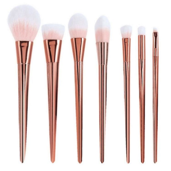 7 st Makeup Brushes Foundation Blush Face Powder Contour Set Kosmetiskt verktyg