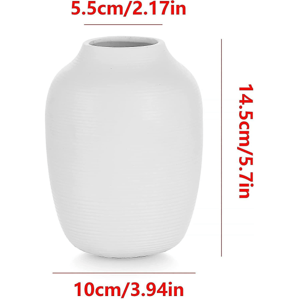 Hvid Vintage Keramik Vase, Pampas Græs Hjem Og Stue Dekoration Vase Og Bord  ff02 | Fyndiq