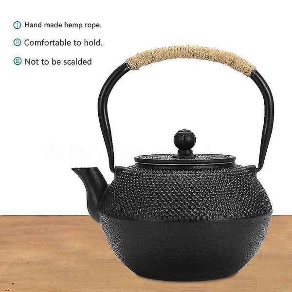 1,2l japansk Tetsubin Style Iron Tea Pot Kedel + Si e612 | Fyndiq