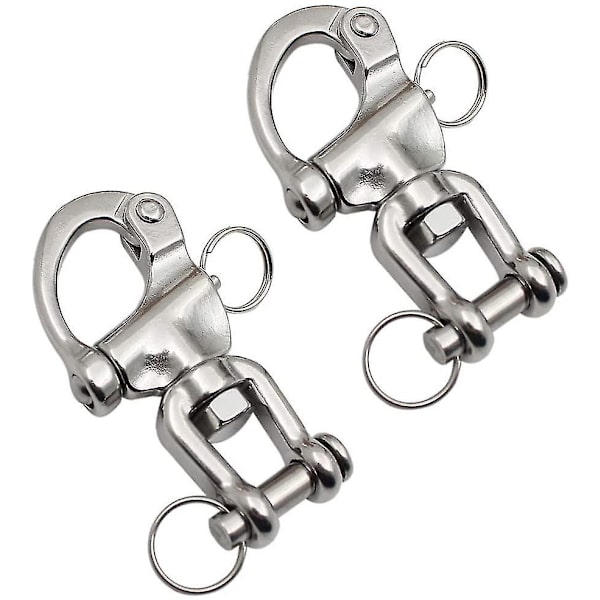 2 stk. Sejlsvingende Shackles Marine til Sejldriange