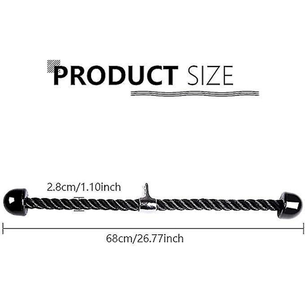 Universal Tricep Rope Pull Down 28 Tommer Hjemme Gym
