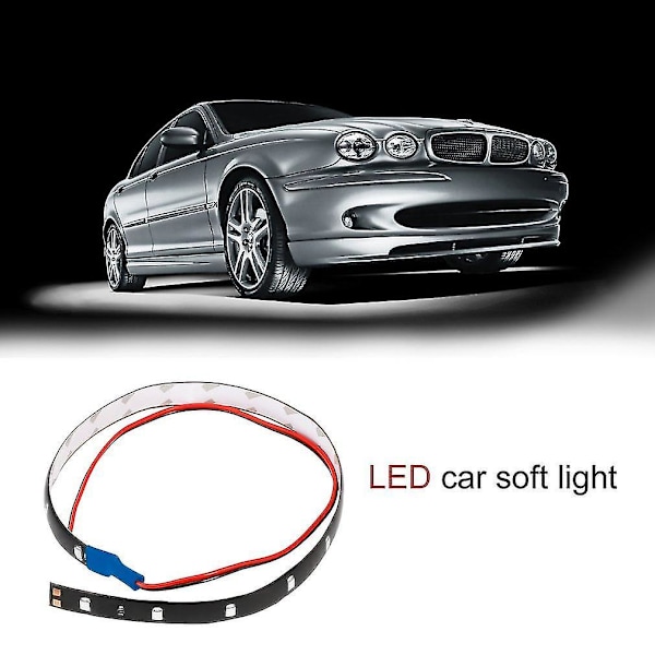 30 cm 15 LED:n kirkas autonauhavalo, joustava moottoripyörään