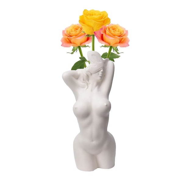 Feminine kroppsvaser Kurve avkledning Se kreativt ut med blomster