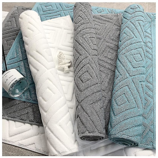 Lyxig Jacquard Tjock Bomullsbadmatta