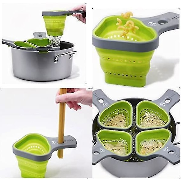 Portion Control Pasta Kurv Silikon Si - Kolander Diæt