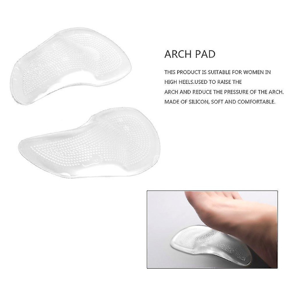 Silikon Hælstøtte for Flat Feet