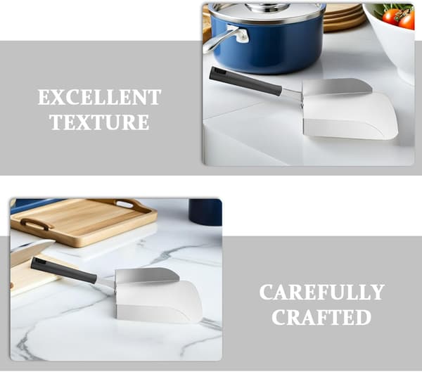 Popcorn Scoop Burger Spatel Rustfritt Stål Ergonomisk Design Glatt Overflate Solid Praktisk Matspatel