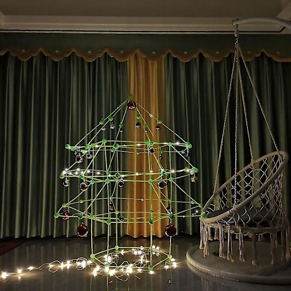 DIY Juletræsfestnings Samle Legetøjspakke Nem At Samle 3D Legetøjshus Til Børn Julegaver