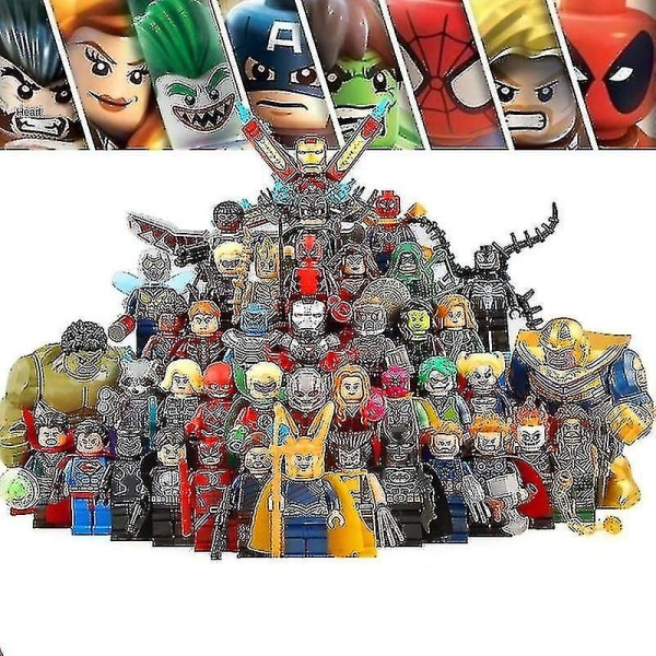 Superhelte 40 stk. Samling Iron Man Mk Byggefigurer Samlede Minifigurer