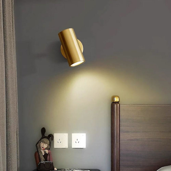 Moderne vegglamper for innendørs bruk, soverom, spisestue, kobber
