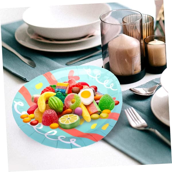 12 stk. påskeegg pappfat engangsbrett for festdesign