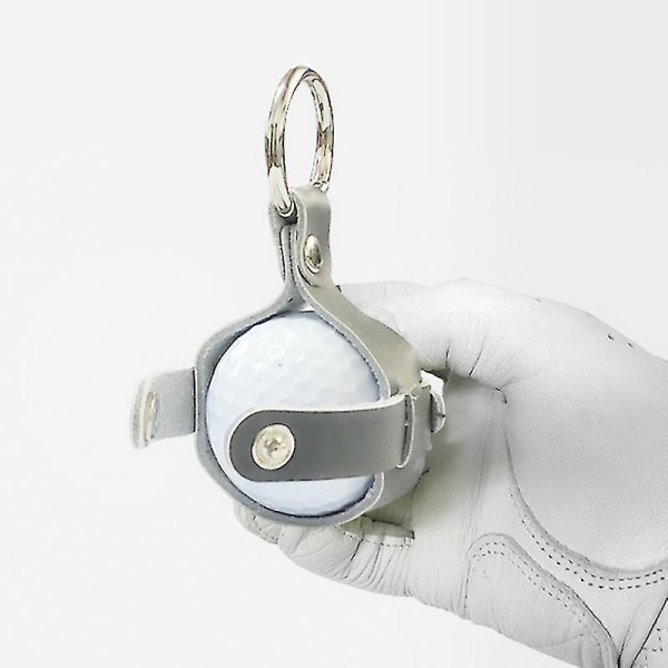 Mini Golfbollväska Skyddande Omslag Konstläder Bärbar Hållare Resistent Snabbåtkomst Snygg Mjuk (2 st) Niuniu