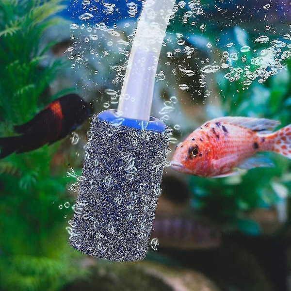 Akvaarion ilmakivisylinteri kuplan irrotusilmakivi lammen akvaariopumppuun (6 kpl, sininen)