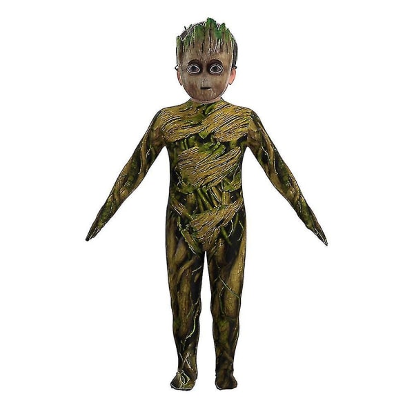 I'm Groot Performance Costume Guardians Of The Character Tights Groot Body med set Barn unisex 5-6 Years