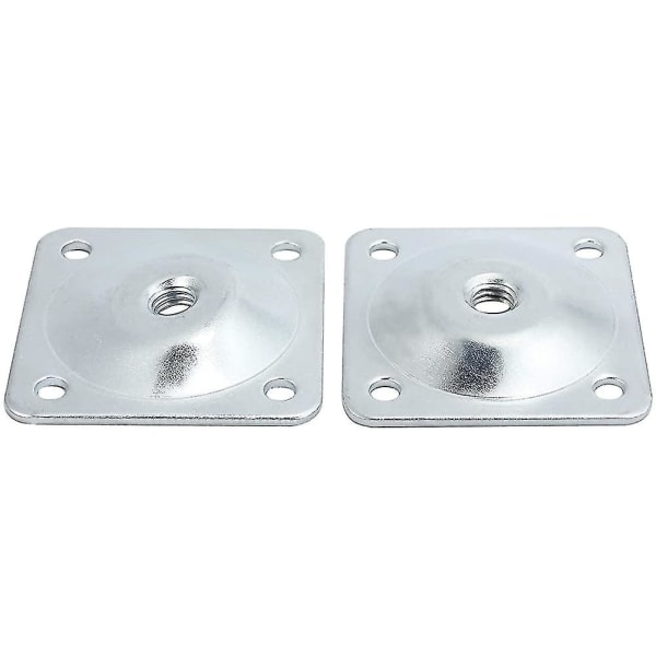 Sats med 4 Fästplattor för Möbelfötter i Beslag för Fästning 49 x 49 x 2 mm