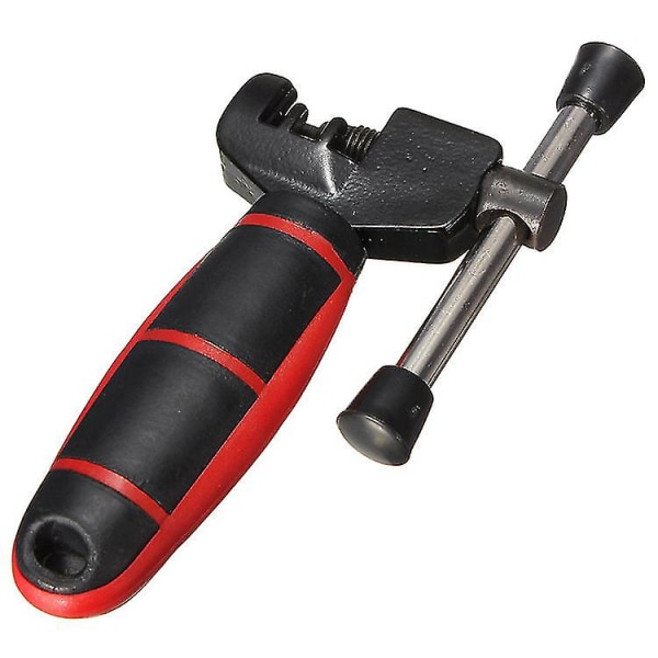 Terrengsykkelkjedestopper Kjedeslager Kjedefjerning Kjedeverktøy Sykkelreparasjonsverktøysett (1 stk, svart rød)