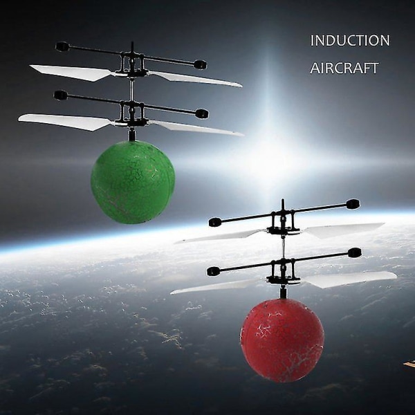 RC Infrapunainen Induktio Helikopteri Lento Pallo LED-Valoilla Lapselle