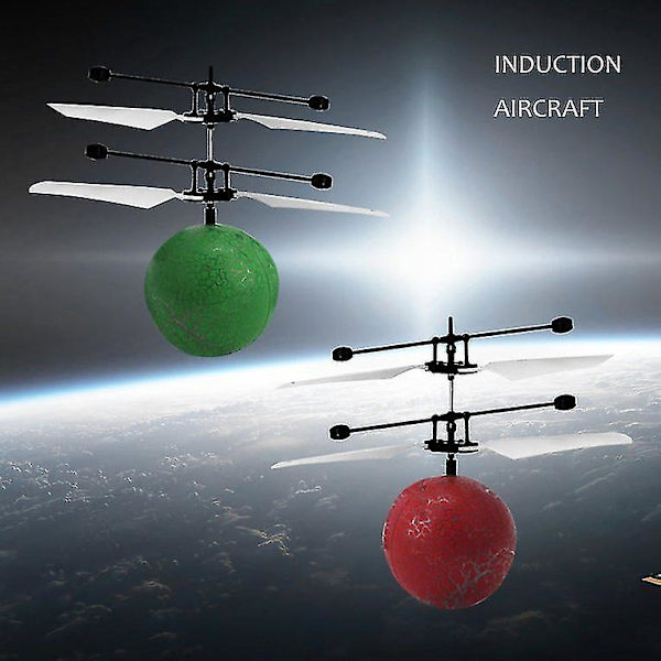 RC Infraröd Induktionshelikopter Flygande Boll med LED Barnleksak