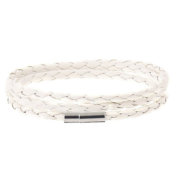 Mode Kvinder Mænd Læder Flettet Manschet Armbånd Unisex Armbånd