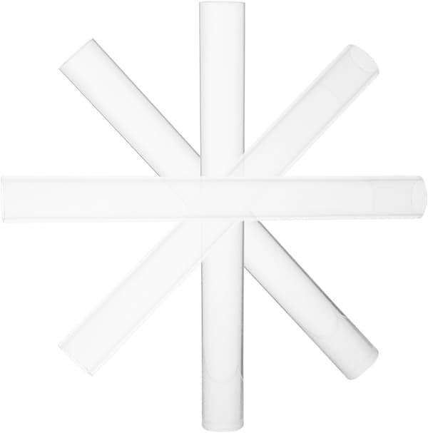 4 stk. akryl kjevle for leireskulptur, rullepinne, DIY-forming av leire, solid akrylbaking