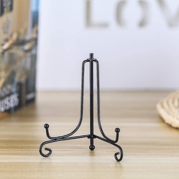 Jern Display Stativ, Sort Jern Staffeli Plade Display Fotoholder Stativ