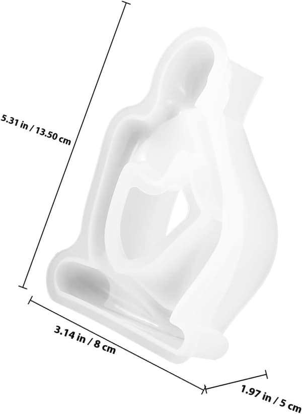 Silikon Tenker Stearinlysform for DIY-håndverk, lett og enkel å bære