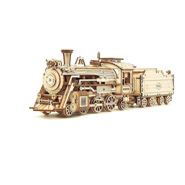 3D-palapeli Höyryjunan puinen mallirakennussarja