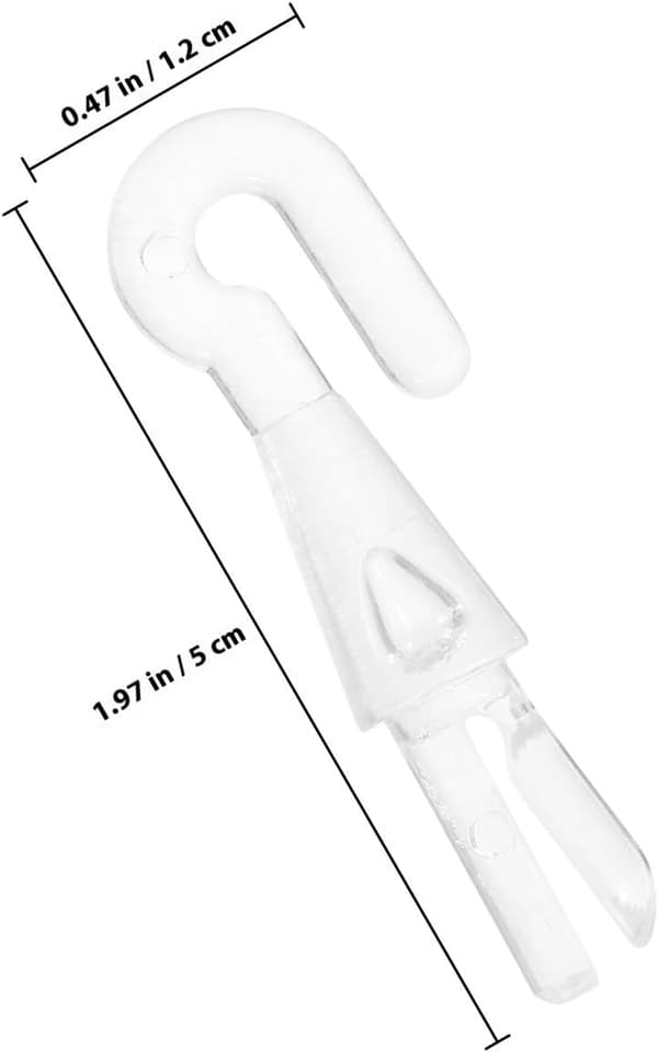 6 stk. erstatningstupper for persiennestav for vertikale persienner, solide stangkoblinger