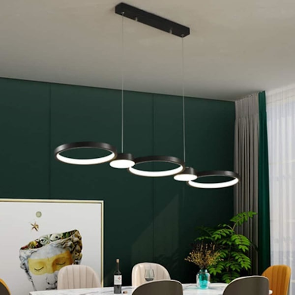 LED-hængelampe Køkkenø-lampe Cirkelring Design