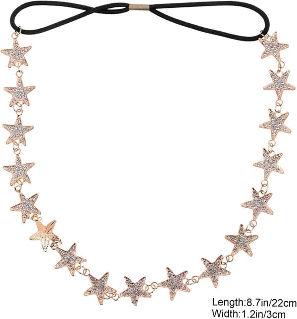 Krystallstjerne Hårbånd Elegant Brudehodeplagg Rhinestones Mote Hårtilbehør