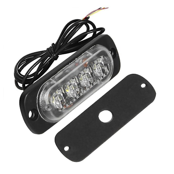 4 LED Bil Lastbil Strobe Blinklys Sideadvarsel Forsigtighed Lampe