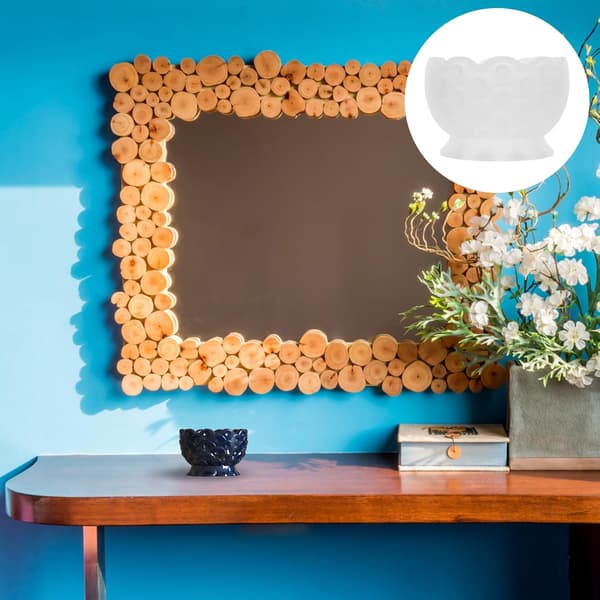 Kreativ krystall epoxy silikon skålform DIY relieff skålform