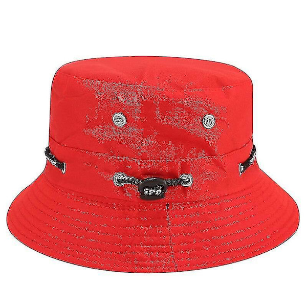 Bucket Hat for Menn Kvinner Unisex Strand Solhatt Gate Hodeplagg Fisker Utendørs Caps Sommer Panama Justerbar Reise Caps C8