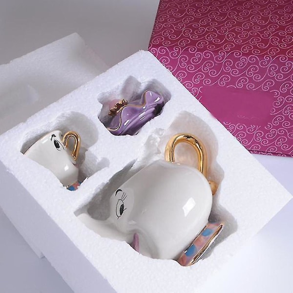 Mug Cartoon Tea Pot Cup Set Creative Xmas Birthday Gift