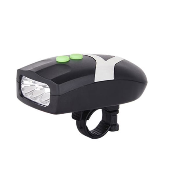 2-in-1 sähköpyörän ääni- ja valohälytin 3 LED-valolla turvalliseen pyöräilyyn Black